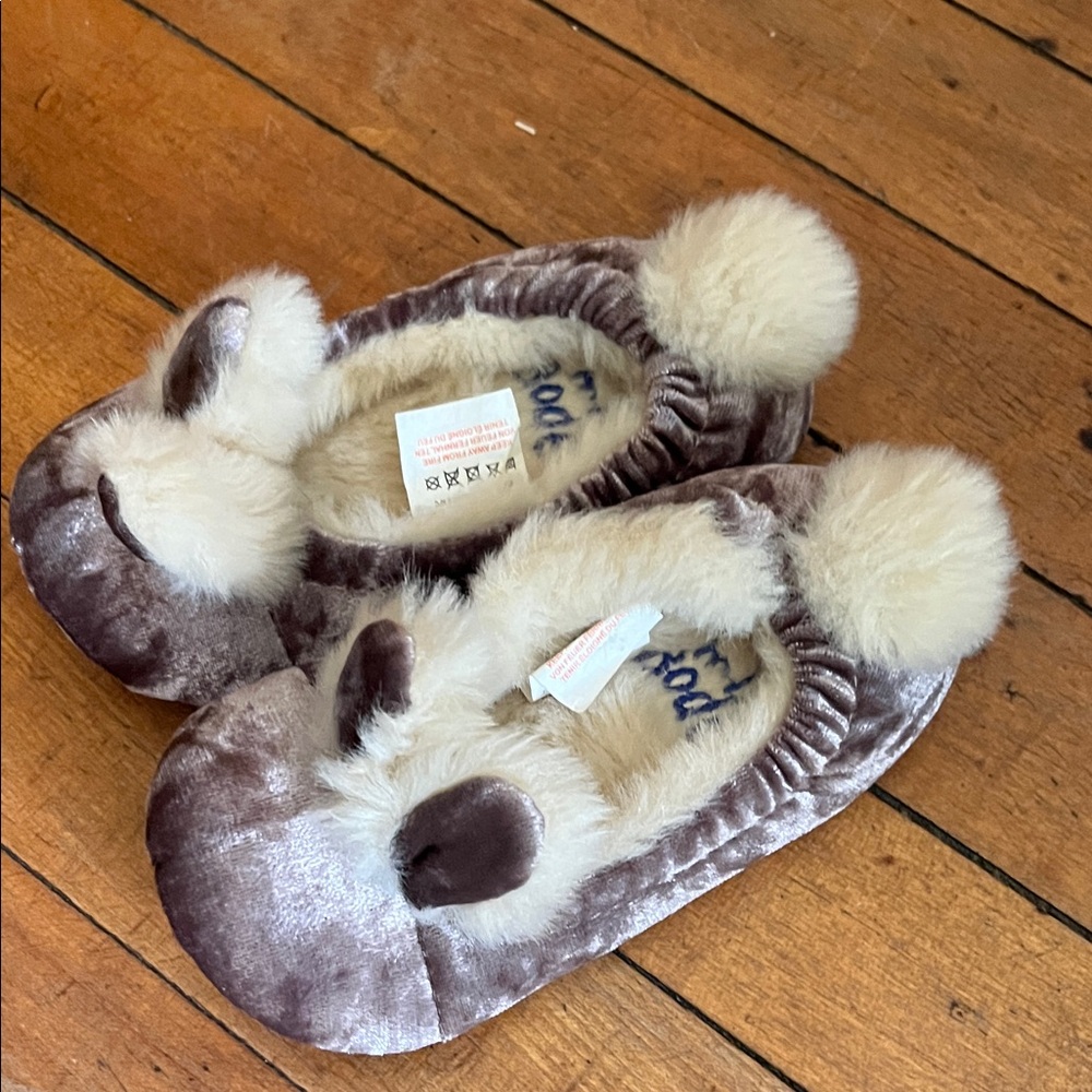 Mini Boden bunny slippers